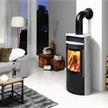 Skanderborg Kaminofen  Santo Da  Stahl schwarz  Abgang hinten | Bild 2