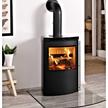 Skanderborg Kaminofen  Tiva Da  Stahl schwarz  Abgang oben | Bild 2