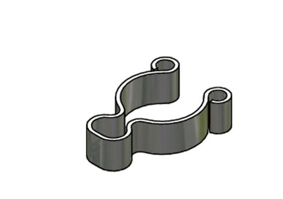 Spannclip D=8,5 H=4,0 Bd 0,5R/P/L