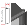 Steckblenden B=20 / H=570 / 2 Stck. A