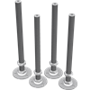 Stellfuss M16x 80 mit Mutter DIN 439 zn