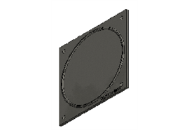 Verschlussplatte 206x206mm zu HGZ F1+F2