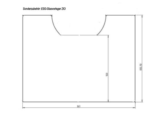 Vorlgegeplatte für Skanderborg Kaminofen Zio