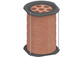 Aufsatzspeicher - 5 Speicherringe 98 kg