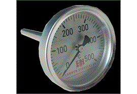 Backofenthermometer 0-500°C, Tauchschaftlänge 100mm