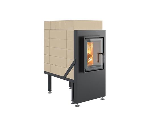 BRULA Komplett-Feuerraum Typ D plus tief, Anschlag links - 500 x 750 x 1070 mm