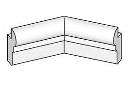 BRULApor Pick-Simsecke 45° (innen)