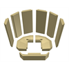 IAK kpl Pano 67 H45 SGW-beige