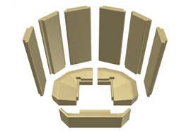 IAK Wand Pano 67 H51 SGW-beige