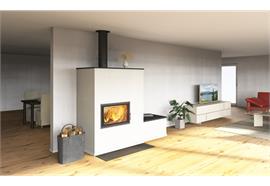 Komplett-Speicherofen New Teredo - L152.5/B91/H122 cm