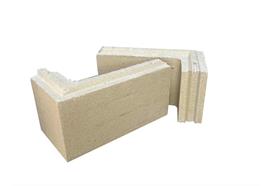 Schamotte A35 Nut + Falzr Eckstein links - 30/15/6,5 cm