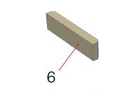 Schamotte Vorderstein o. SH9/11M