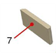 Schamotte Vorderstein oben, SBE-1