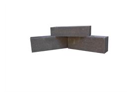 Schamottestein anthrazit - 25/9/6 cm