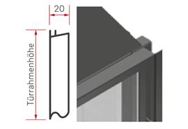 Steckblenden B=20 / H=510 / 2 Stck. A