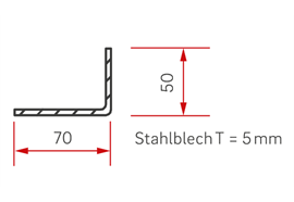 Tragrahmen Ekko U 45(34)/.. h U-Form