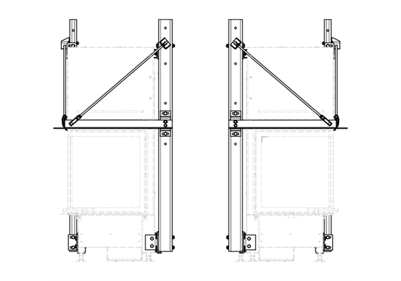 Tragrahmensystem montiert E 45(45)/57s+h