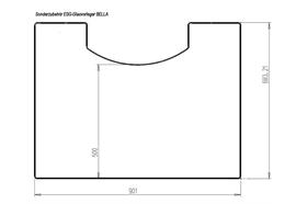 Vorlegeplatte für Skanderborg Kaminofen Bella