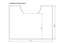 Vorlgegeplatte für Skanderborg Kaminofen Zio